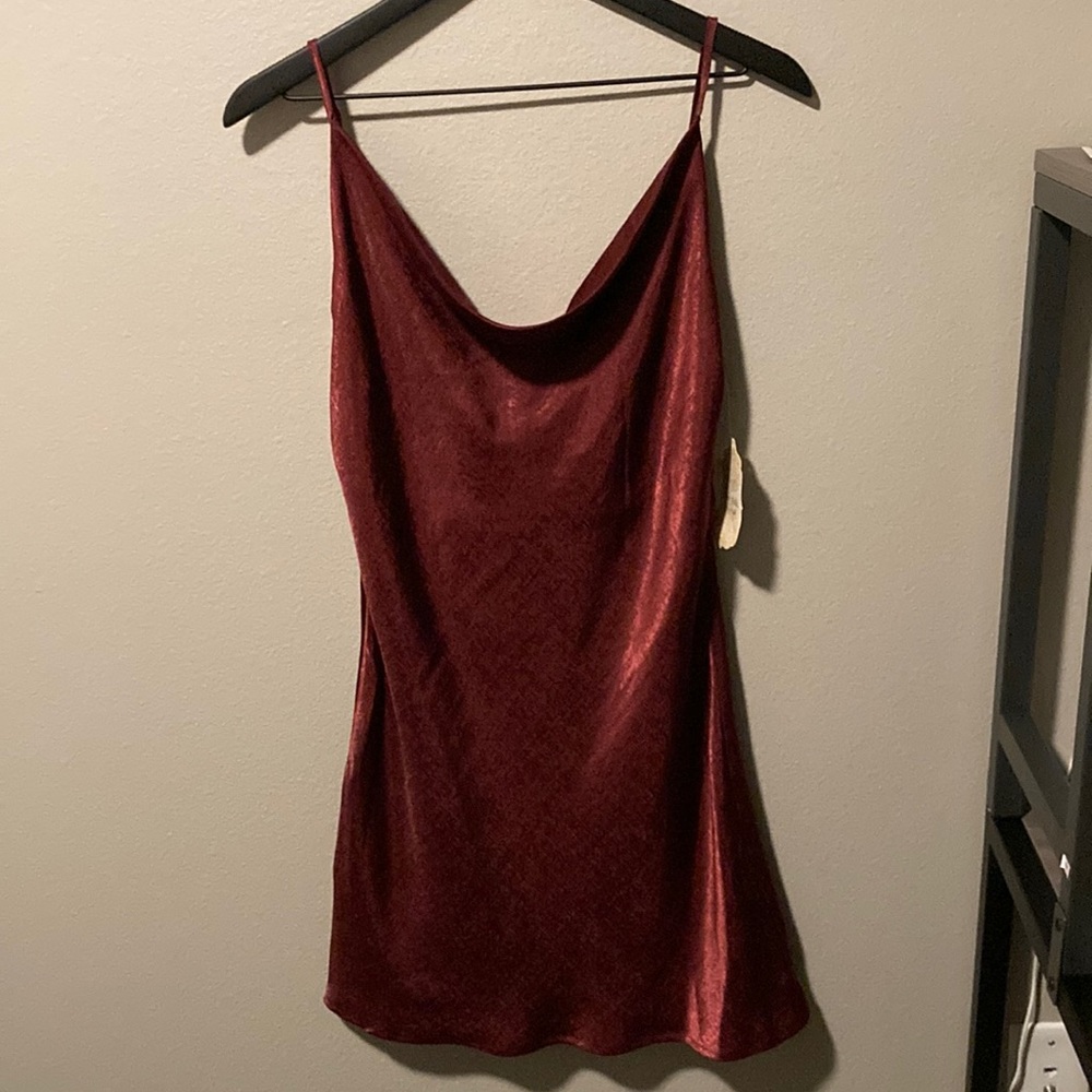 BRAND NEW Red Wine Colored Cocktail Dress